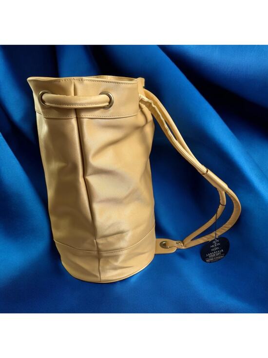 Karl Lagerfeld Handbags - Karl Lagerfeld Drawstring Bucket Tote Bag Vtg 90s Sun Moon Stars Cinch Sac Gold